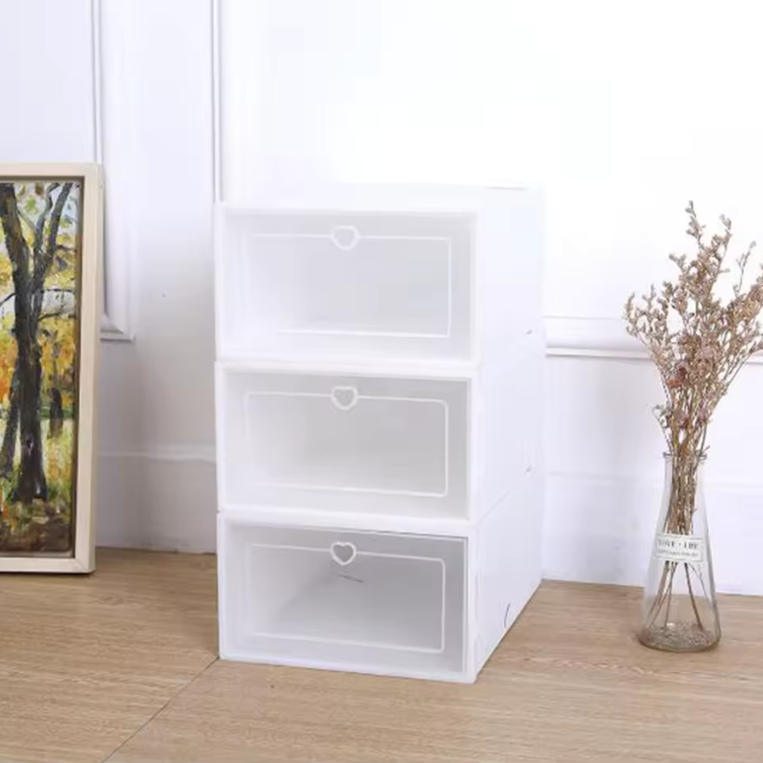 10 Cajas organizadora de zapatos individ