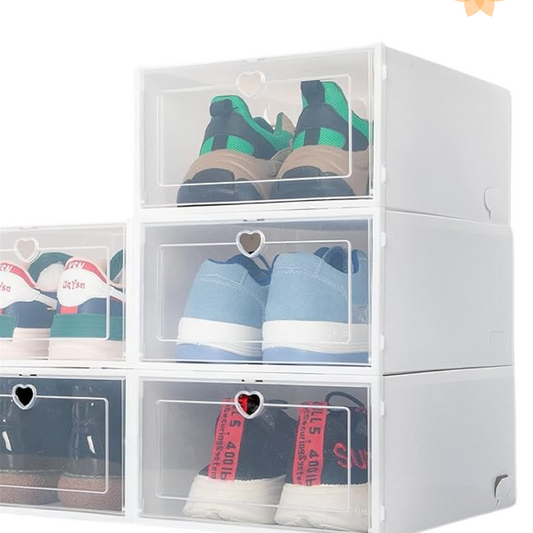 10 Cajas organizadora de zapatos individ